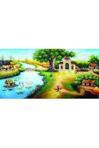 Tranh gạch đồng quê 23