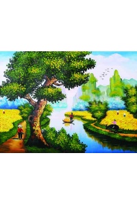 Tranh gạch đồng quê 25