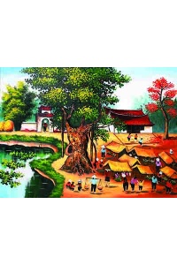 Tranh gạch đồng quê 28