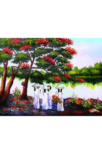 Tranh gạch đồng quê 34