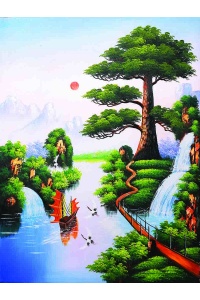 Tranh gạch đồng quê 36