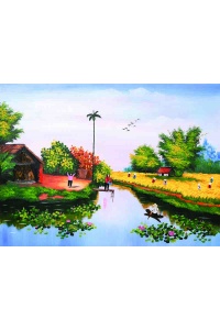 Tranh gạch đồng quê 37