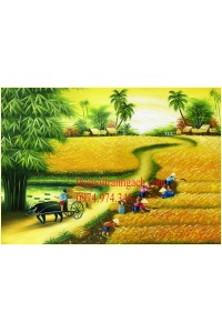 Tranh gạch đồng quê 10