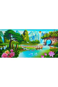 Tranh gạch đồng quê 12