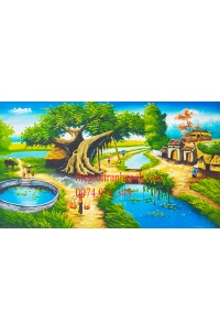 Tranh gạch đồng quê 19
