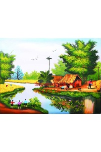Tranh gạch đồng quê 26