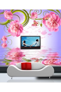 Tranh gạch 3D hoa H155