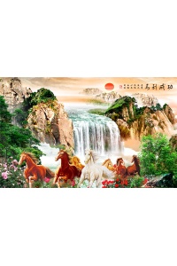 Tranh gạch 3D mã đáo PT705