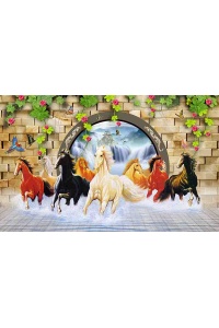 Tranh gạch 3D mã đáo TX1237