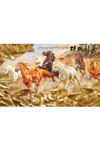 Tranh gạch 3D mã đáo PT527