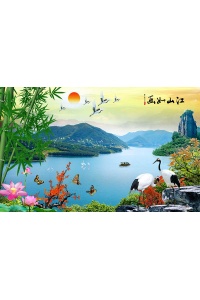 Tranh gạch 3d phong thủy 9004