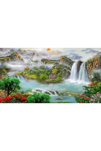 Tranh gạch 3d phong thủy 9023