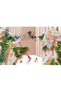 Tranh gạch 3D phong thủy  PT1002-2