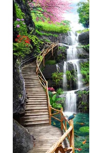 Tranh gạch 3d sơn thủy PT679