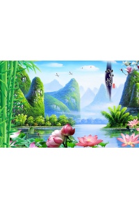 Tranh gạch 3D tranh phong thủy 9100