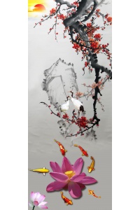 Tranh gạch 3D tranh phong thủy PT300