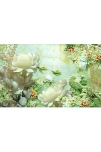 Tranh gạch 3D giả ngọc N2