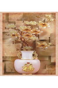 Tranh gạch 3D giả ngọc N245
