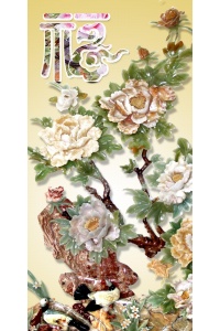 Tranh gạch 3D giả ngọc N98
