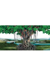 Tranh gạch 3D cây bồ đề 151