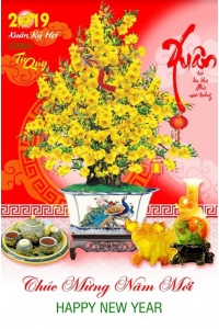 tranh gạch 3d mai vàng 22