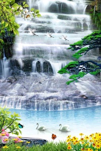 Tranh gạch 3D phong thủy  đứng 28