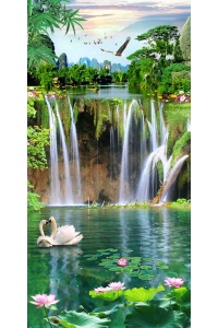 Tranh gạch 3D phong thủy  đứng 30