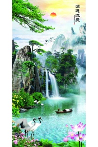 Tranh gạch 3D phong thủy  đứng 33