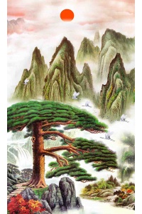 Tranh gạch 3D phong thủy  đứng 49