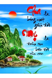 tranh gạch 3d cha mẹ