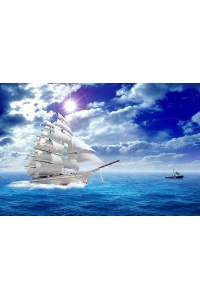 Tranh gạch 3D thuận buồm xuôi gió 39 - tranh gạch 3D phòng khách