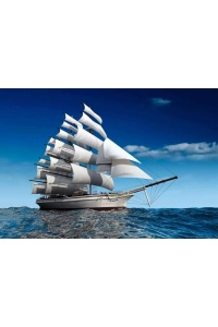 Tranh gạch 3D thuận buồm xuôi gió 06 - tranh 3D phòng khách