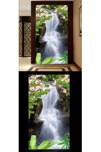 tranh gạch 3d thác nước đứng 103