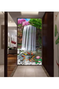 tranh gạch 3d thác nước đứng 41