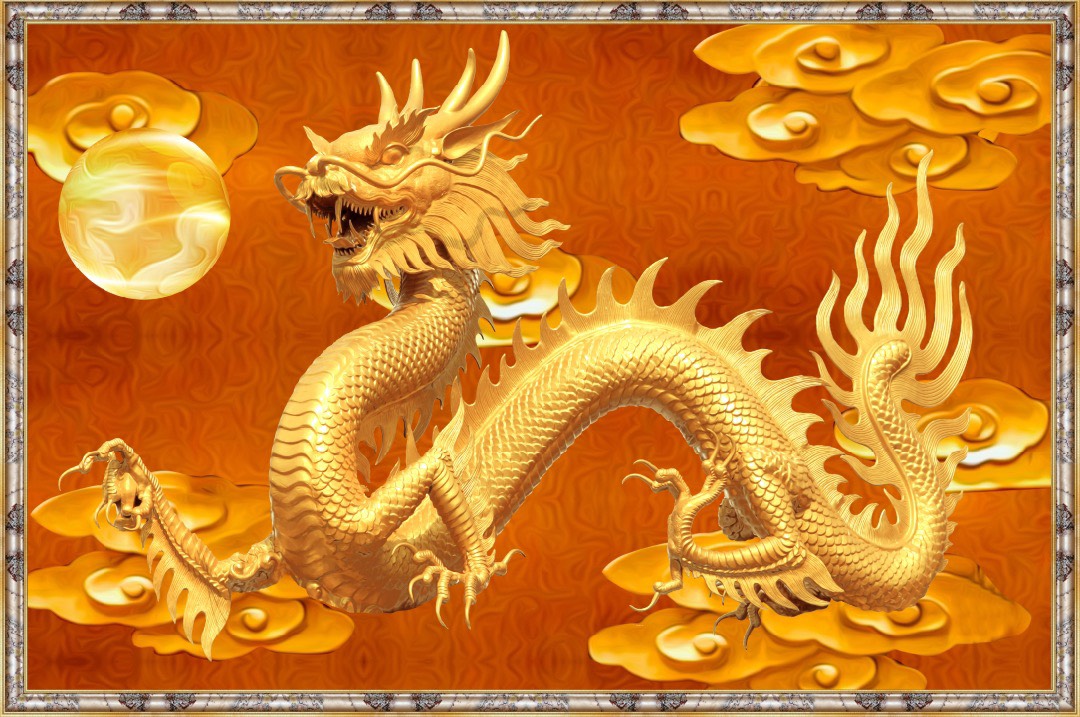 tranh gạch 3d rồng